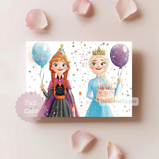 Frozen birthday card
Elsa birthday card printable
