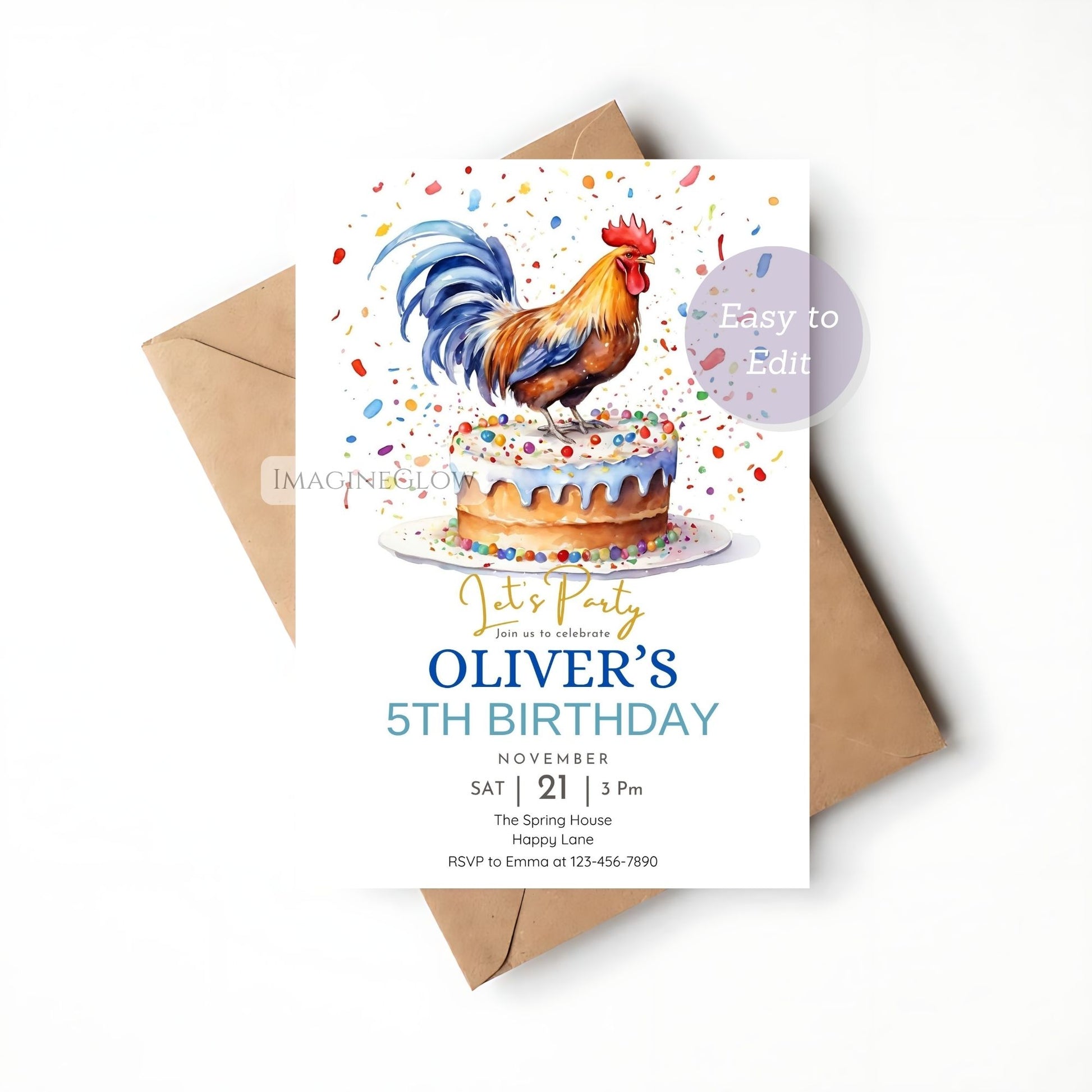 farm animal chicken party invite
barnyard birthday printable
