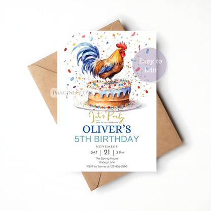 farm animal chicken party invite
barnyard birthday printable
