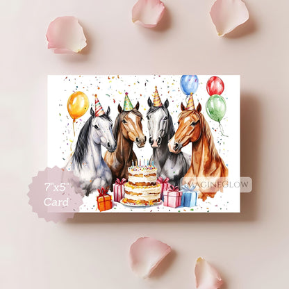 horse birthday card printable
equestrian birthday greeting card
charming horse birthday card
animal lover birthday card
printable horse art card
