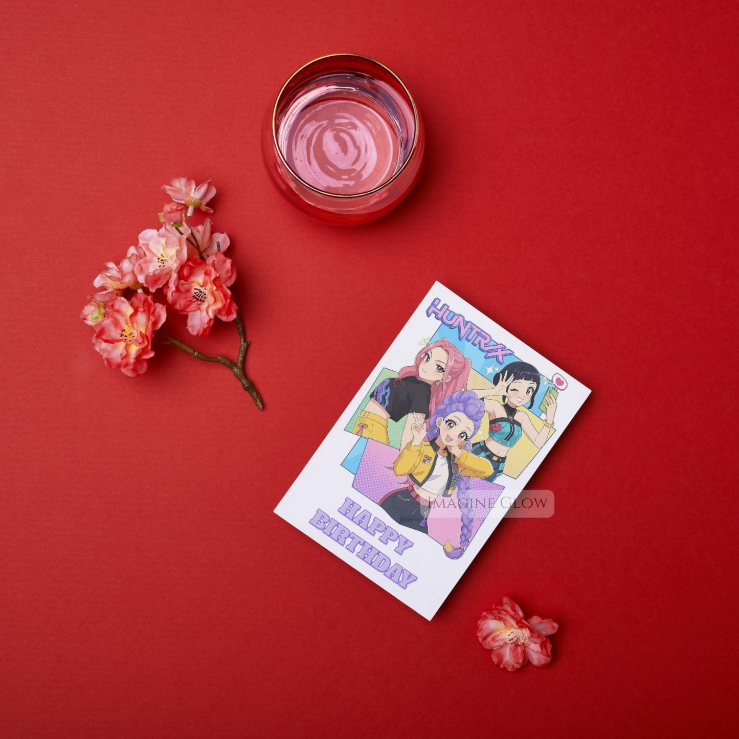 kpop demon hunters party card
digital kpop demon hunters birthday card
