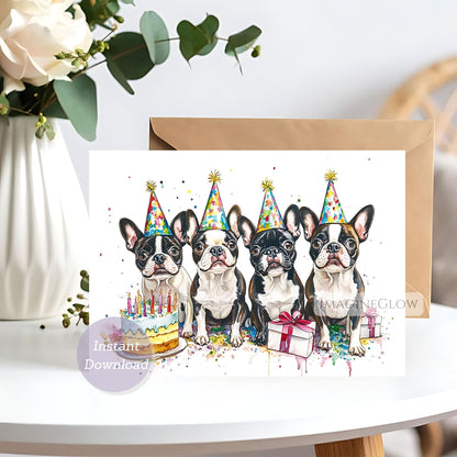 dog lover birthday card boston terrier
cute boston terrier dog card
