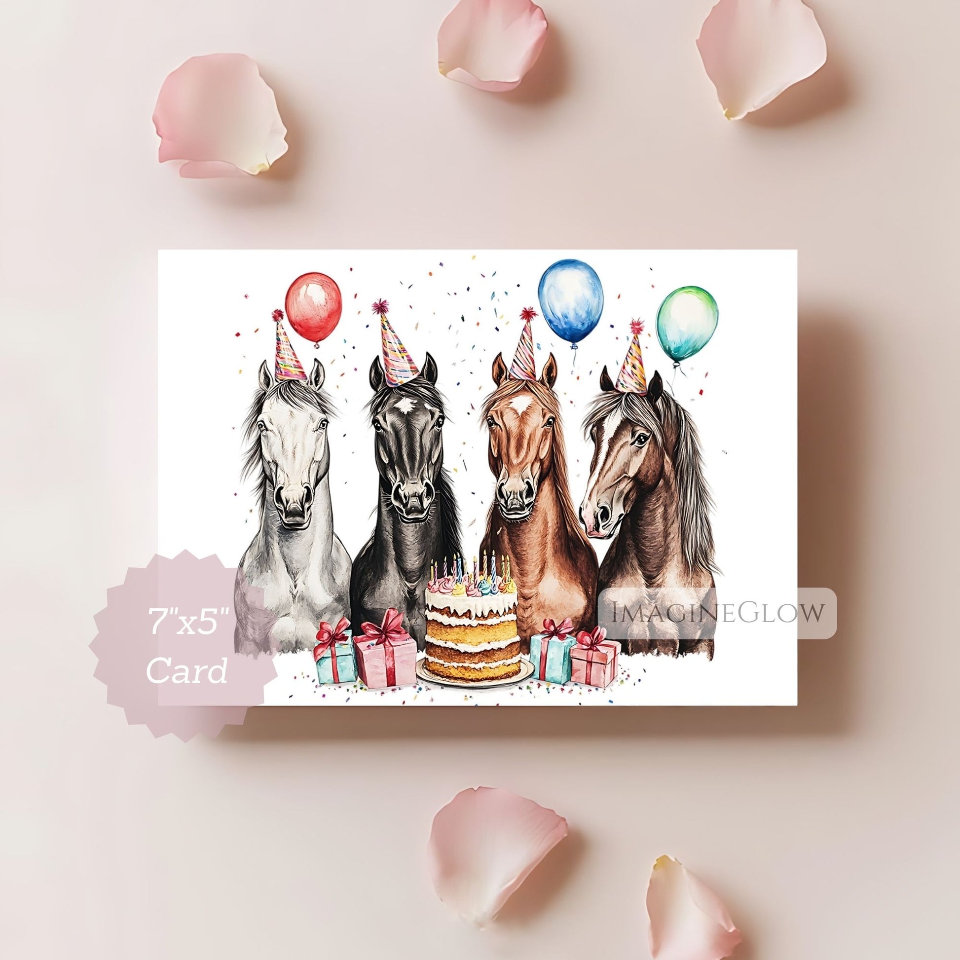 horse birthday card
printable horse birthday card
equestrian birthday card


