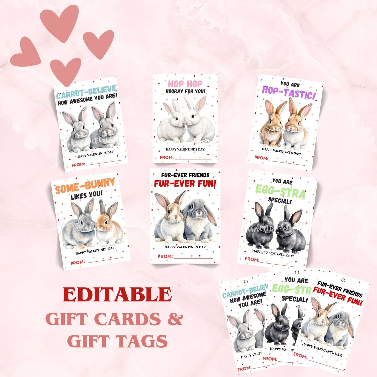 Custom bunny gift cards for special occasions