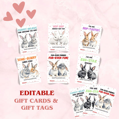 Custom bunny gift cards for special occasions