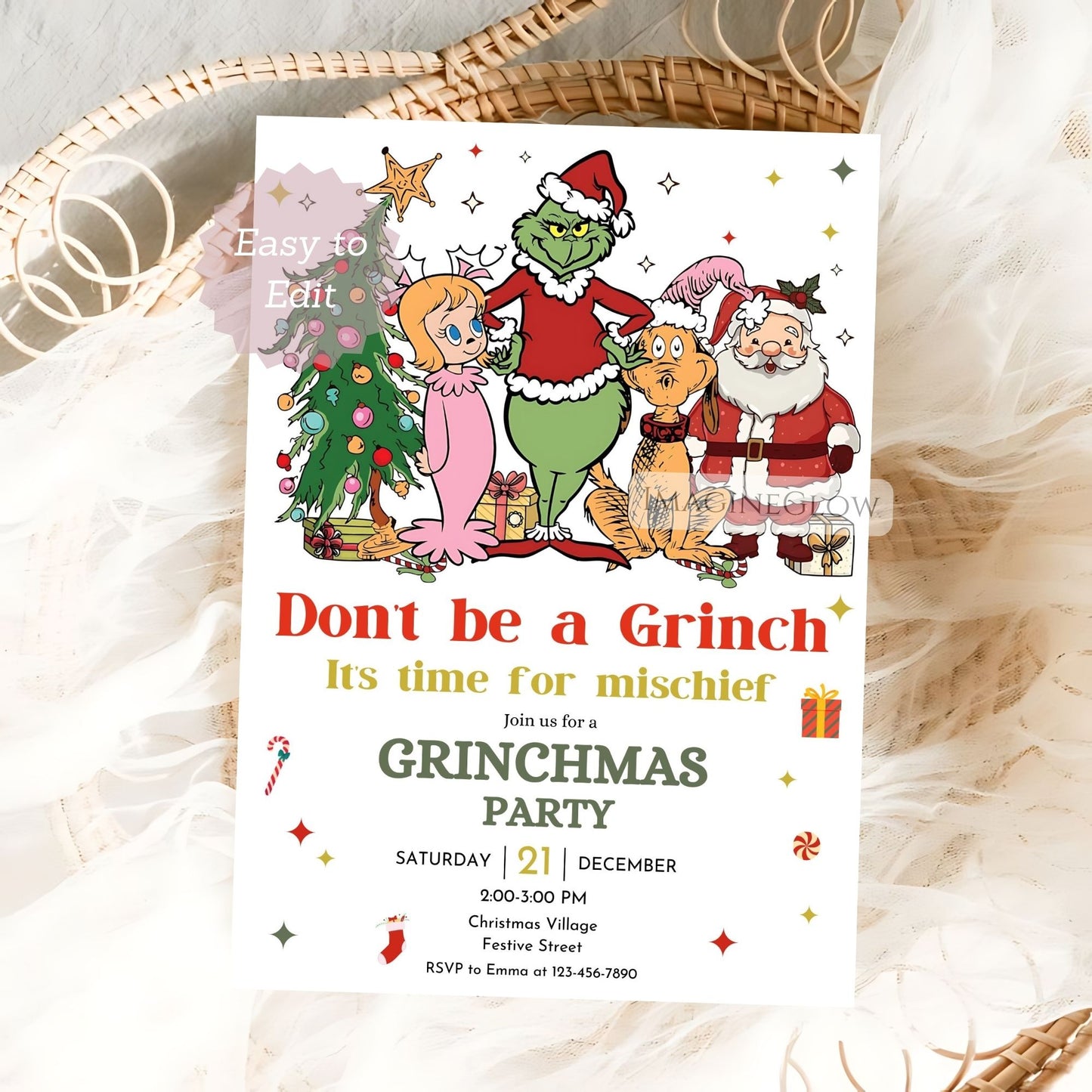 grinchmas party invitation printable
funny christmas party invite grinch theme
