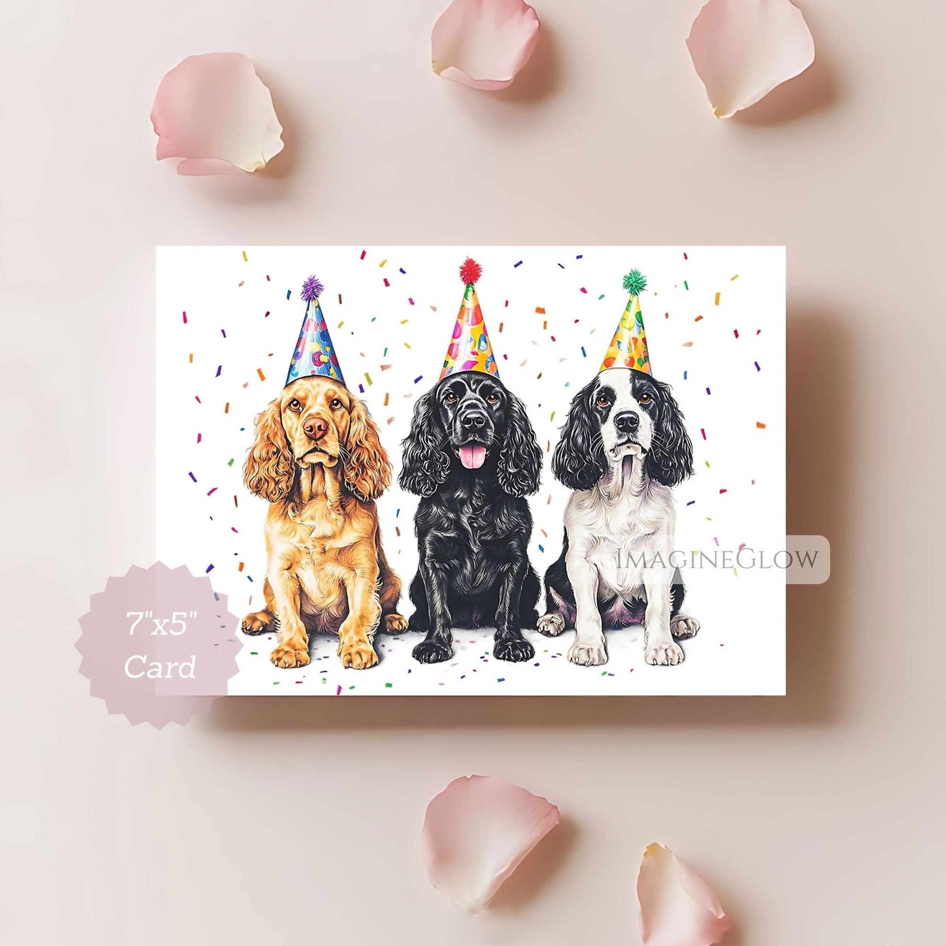 happy birthday cocker spaniel
adorable cocker spaniel card
