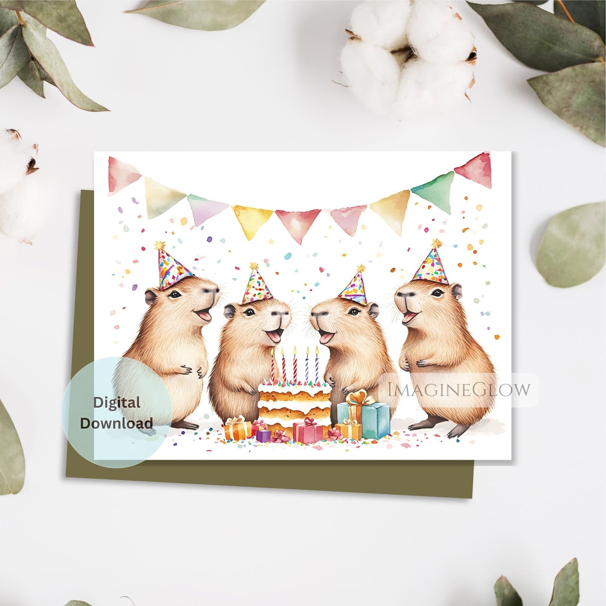animal lover birthday card
friendly rodent birthday card
