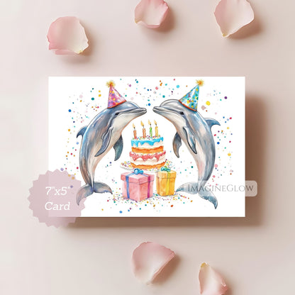 Dolphin birthday greeting card
Ocean theme dolphin card
Printable dolphin birthday card
Marine life birthday greeting
Sea animal birthday card
Cute dolphin illustration card
