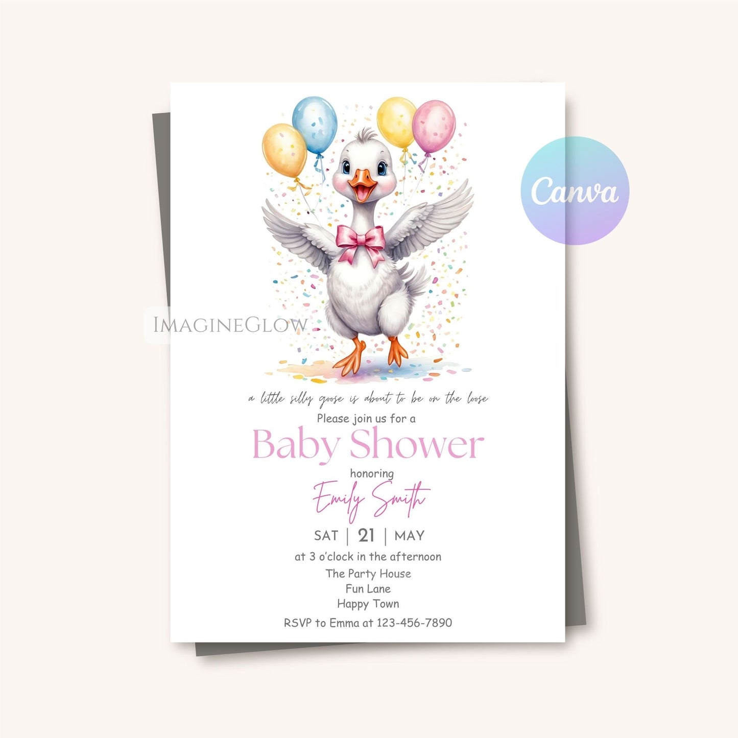 vintage farmhouse baby shower template
