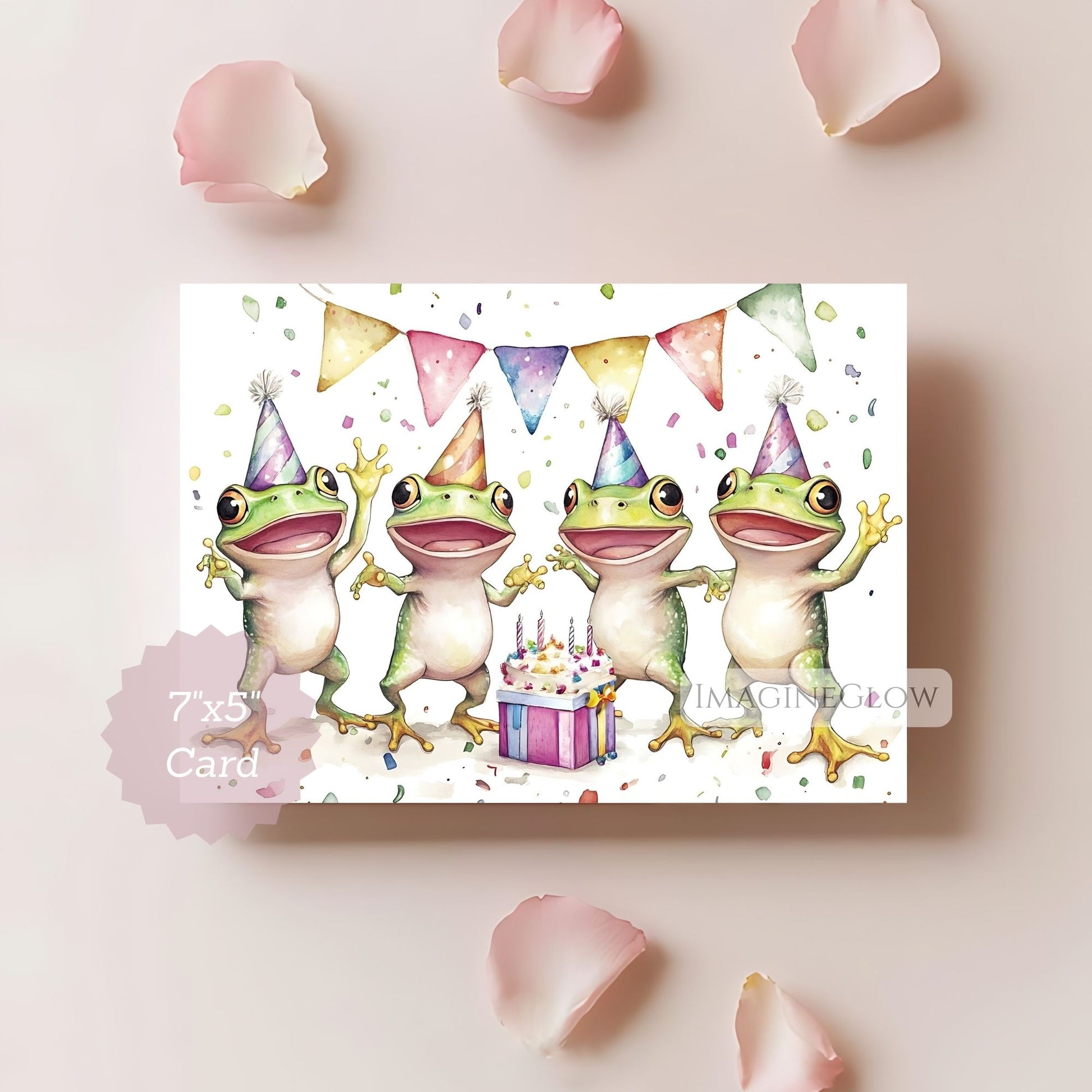 frog greeting card
printable frog birthday card
digital frog birthday card
