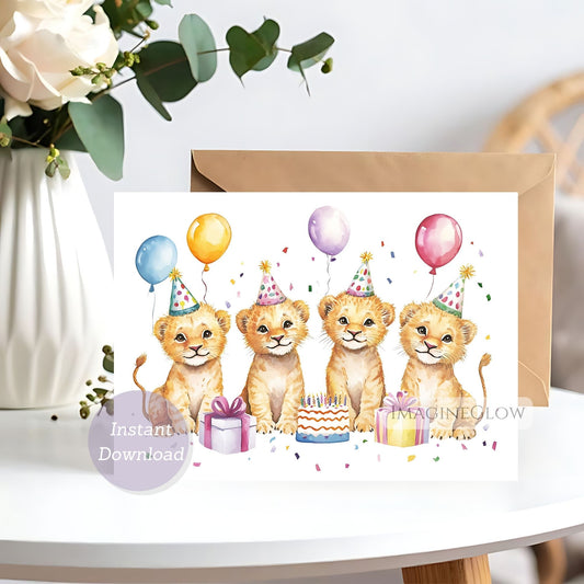 lion cub birthday card
cute lion cub birthday card
safari animal birthday card lion cub


