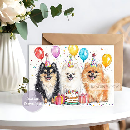 digital pomeranian birthday card
fluffy pom birthday card for dog lovers
happy birthday card pomeranian dog
printable dog greeting card pomeranian

