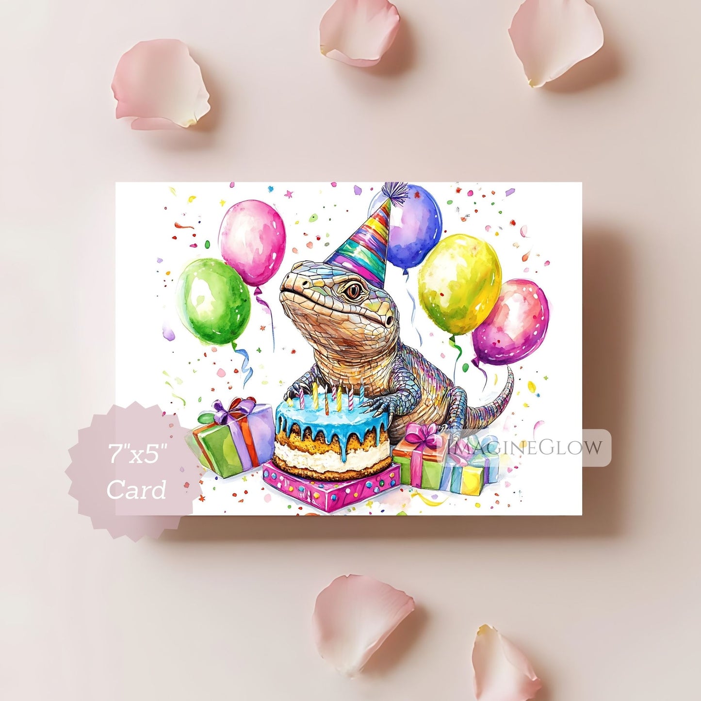 Printable skink birthday card for kids and adults
Reptile lover skink birthday card
