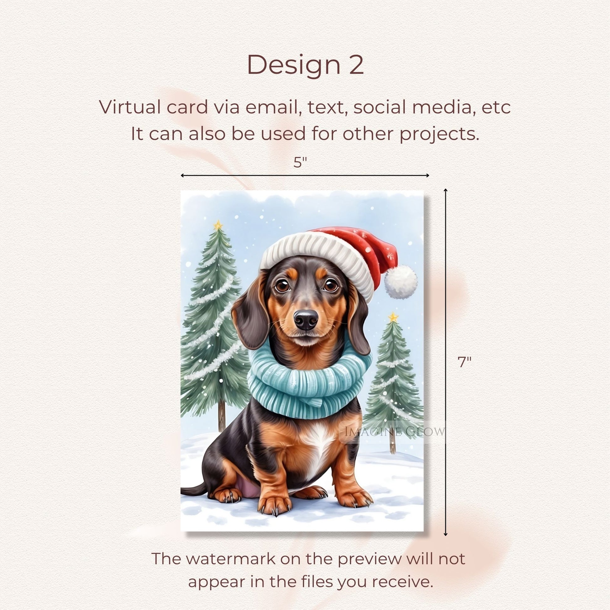 dachshund dog christmas card printable
christmas card with dachshund dog design