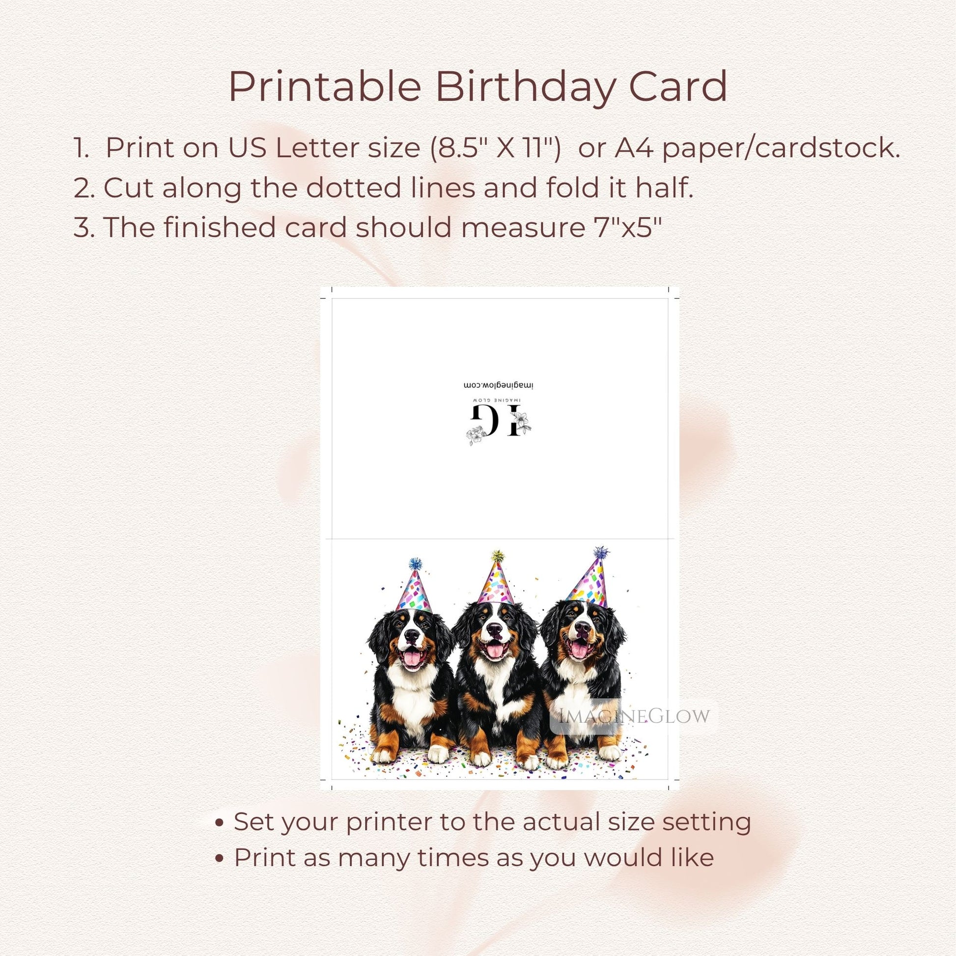funny bernese mountain dog birthday greeting
dog lover bernese birthday card
