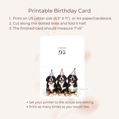 funny bernese mountain dog birthday greeting
dog lover bernese birthday card
