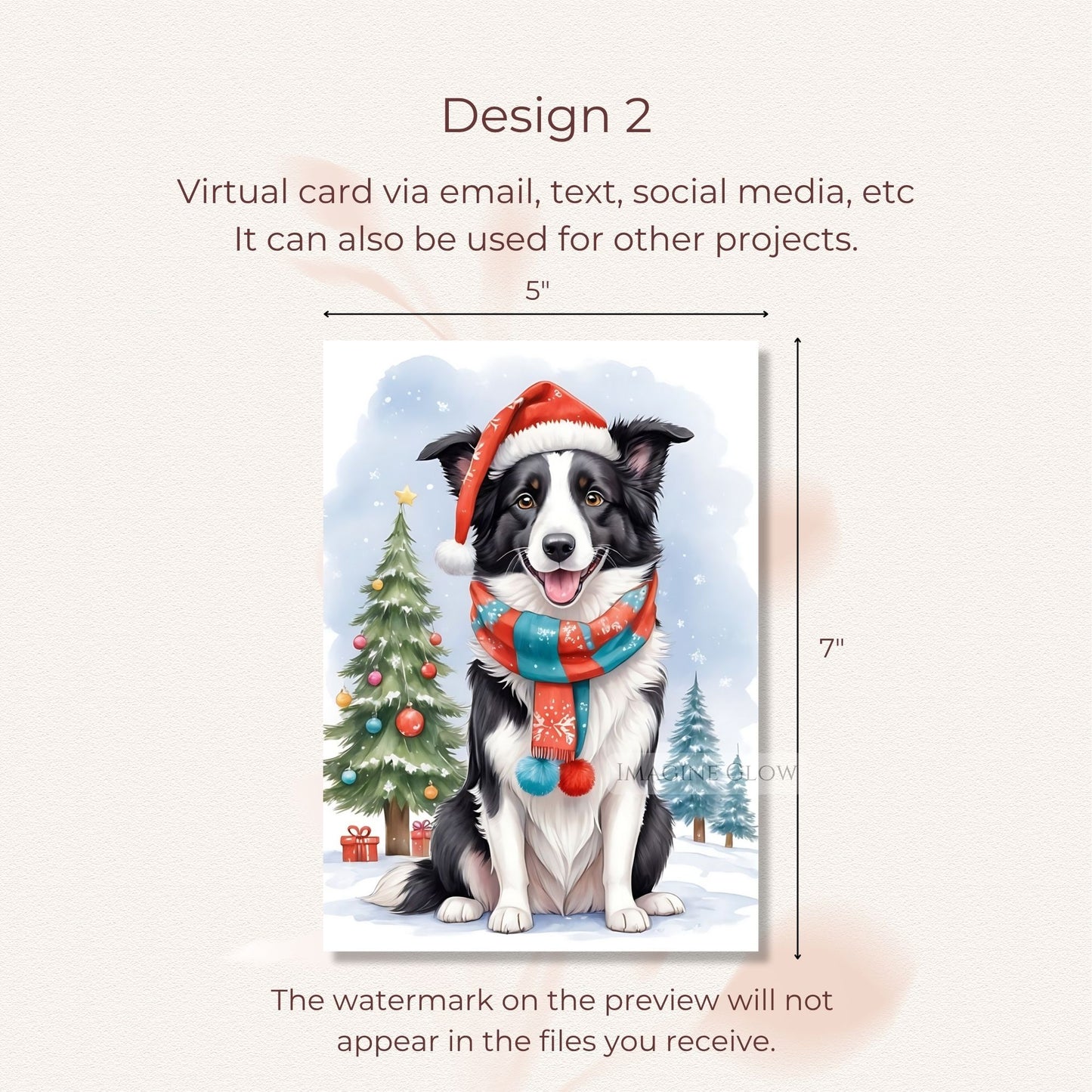 cute border collie christmas card illustration
festive dog christmas card border collie
digital border collie holiday card for pet lovers
border collie christmas greeting card printable
adorable border collie christmas card design
