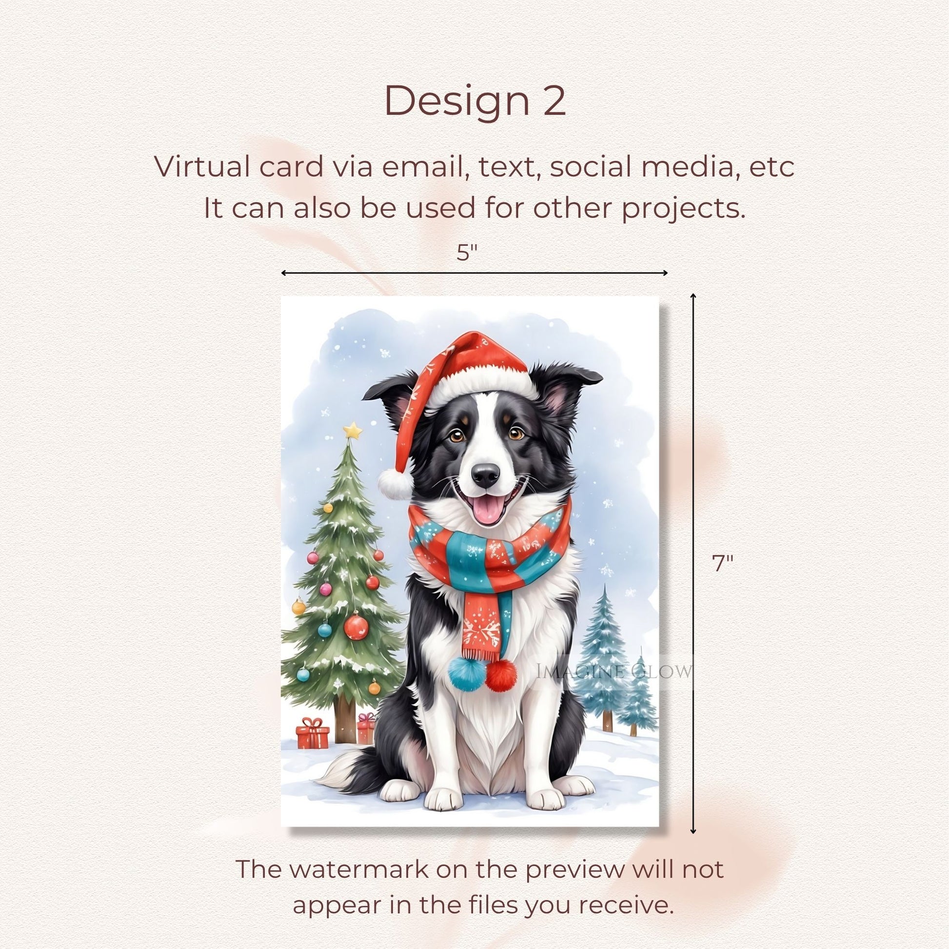 cute border collie christmas card illustration
festive dog christmas card border collie
digital border collie holiday card for pet lovers
border collie christmas greeting card printable
adorable border collie christmas card design
