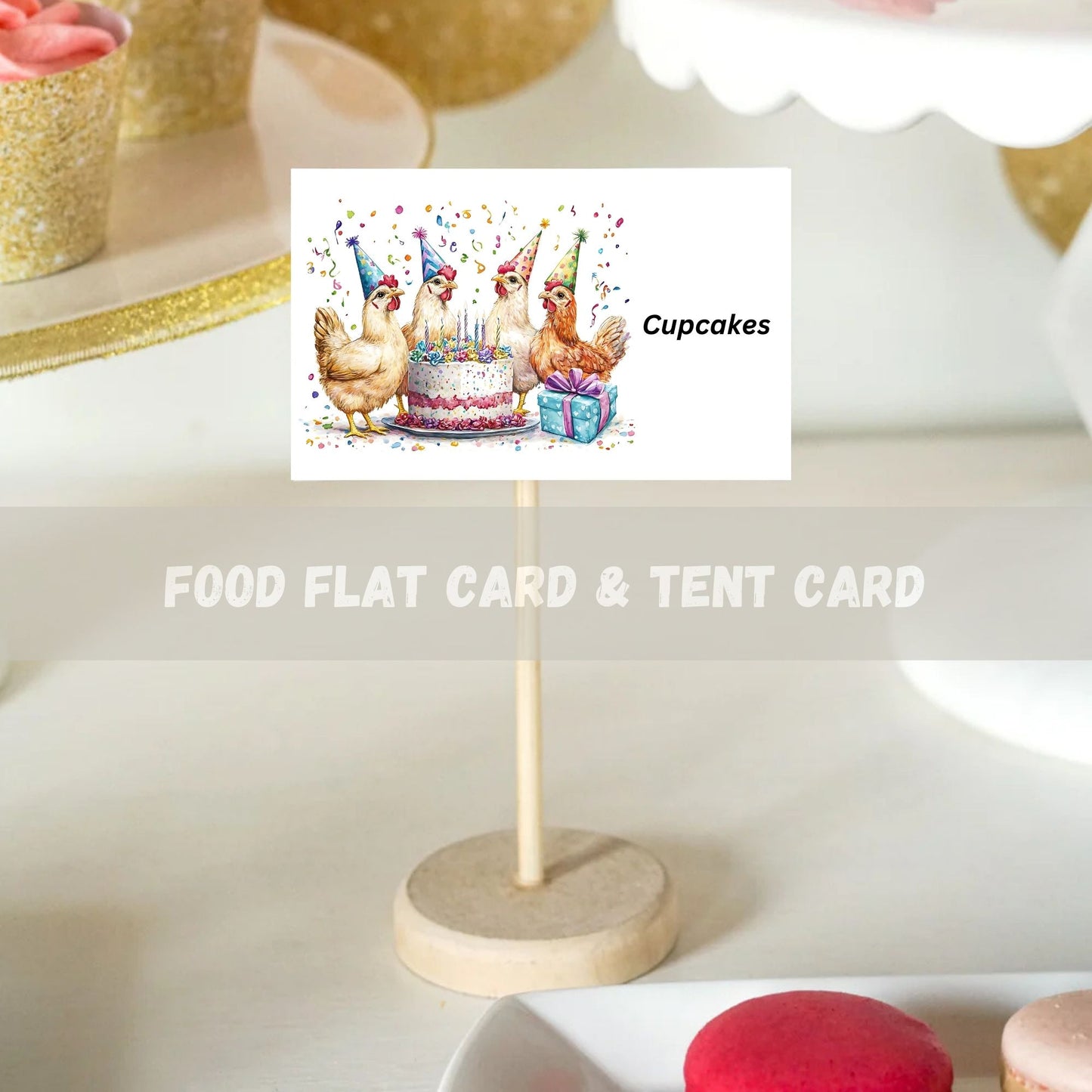 Cluckin cute chicken birthday bundle Farmyard chicken birthday celebration kit
