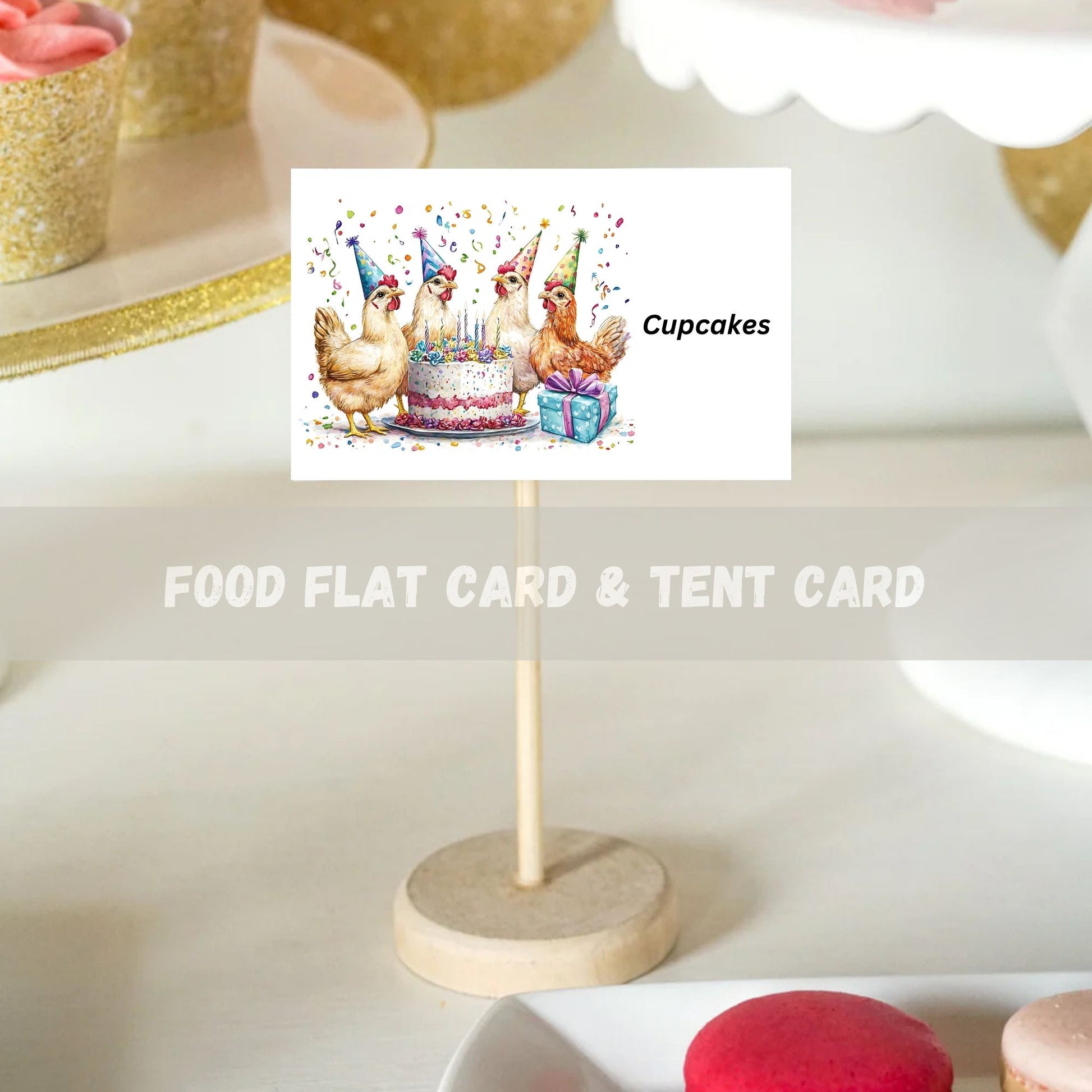 Cluckin cute chicken birthday bundle Farmyard chicken birthday celebration kit
