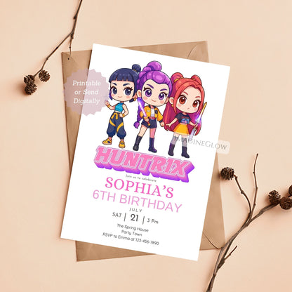 editable demon hunters invitation
