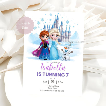 frozen birthday invitation
