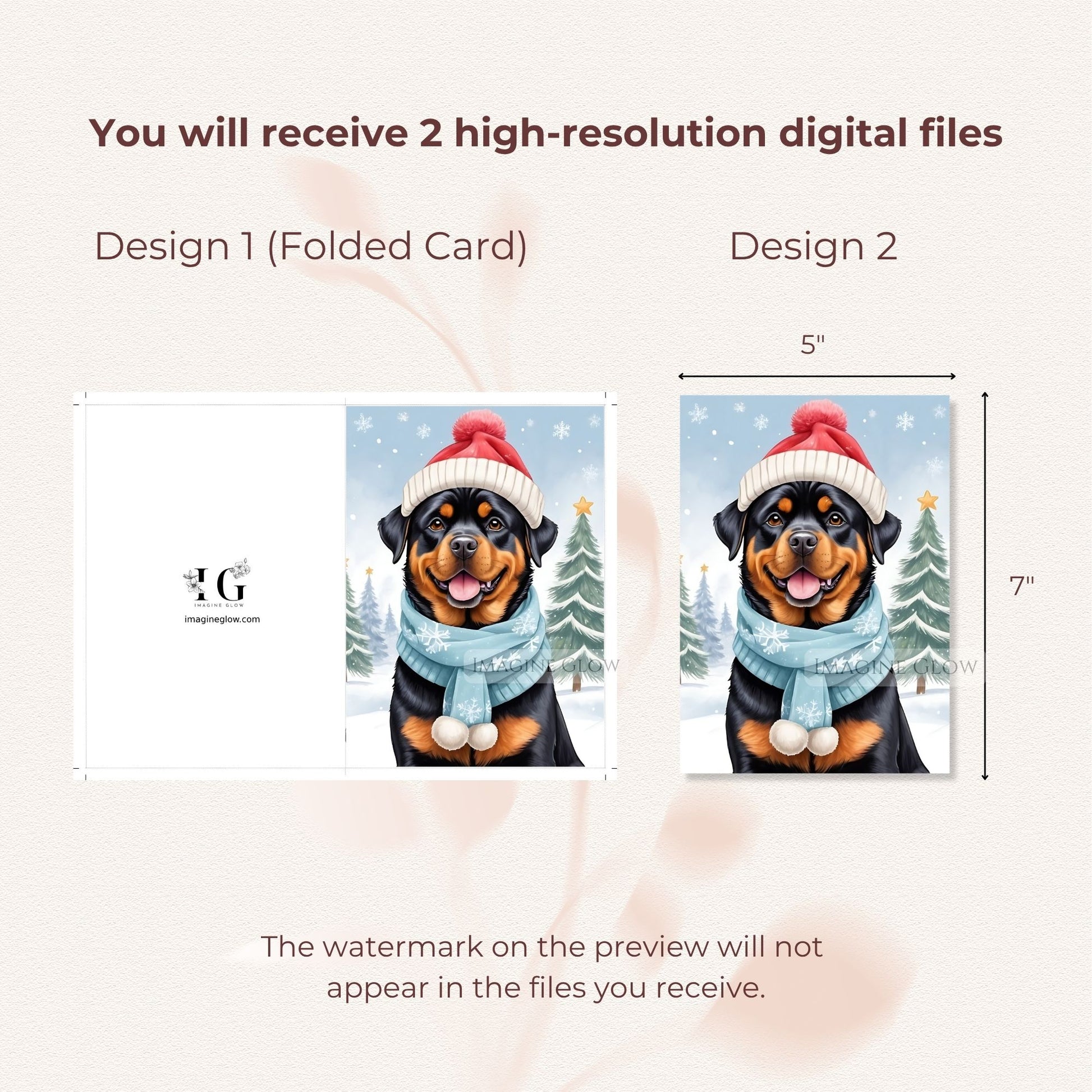 adorable rottweiler christmas card digital download
rottweiler holiday greeting card printable
