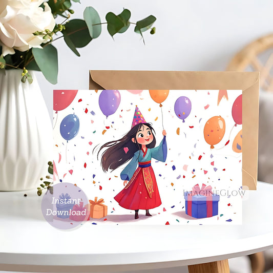 Mulan birthday card
Disney Mulan birthday card
Mulan warrior princess card
printable Mulan birthday card

