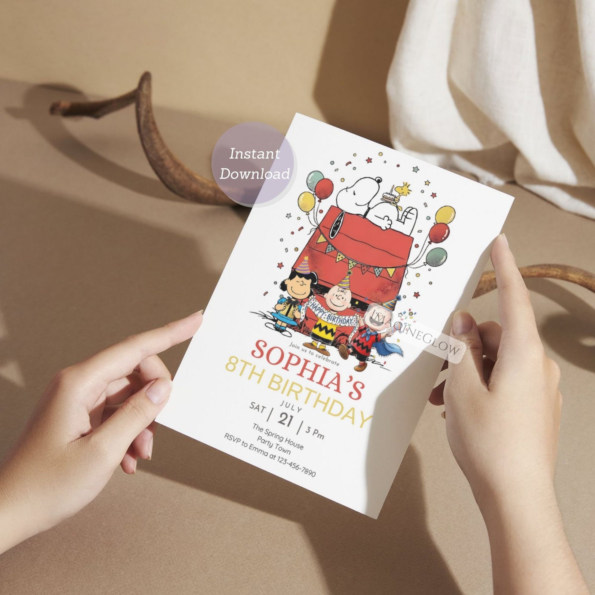 dog themed birthday invitation
