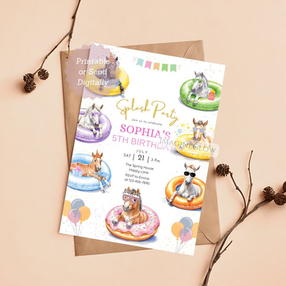 horse birthday invitation
