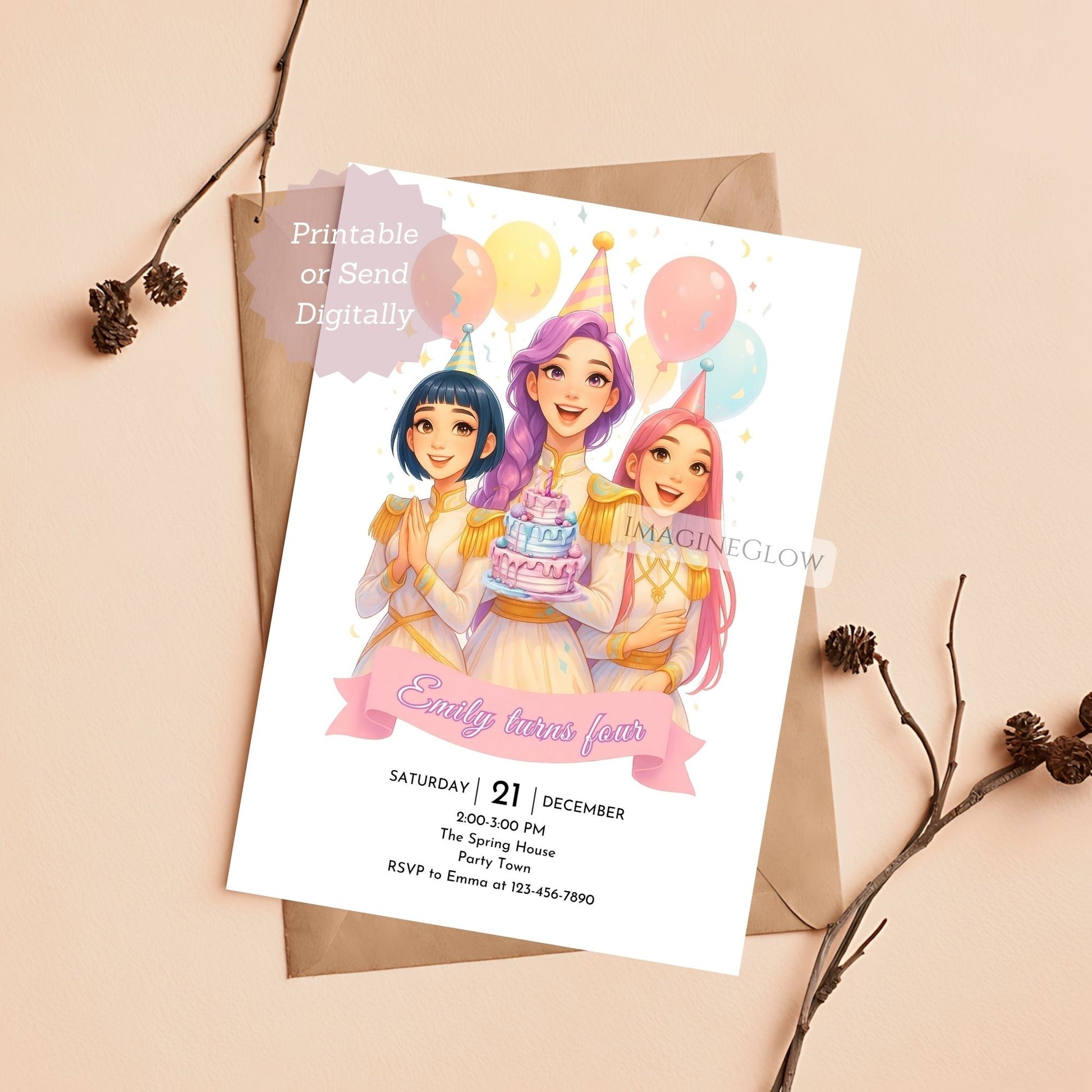 kpop demon hunters birthday invitation huntrix anime party template
huntrix kpop birthday invitation printable
