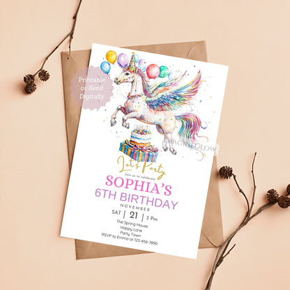 Personalized Pegasus birthday invitation
Instant download Pegasus birthday invitation
