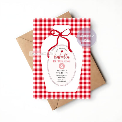 summer picnic birthday invitation template
