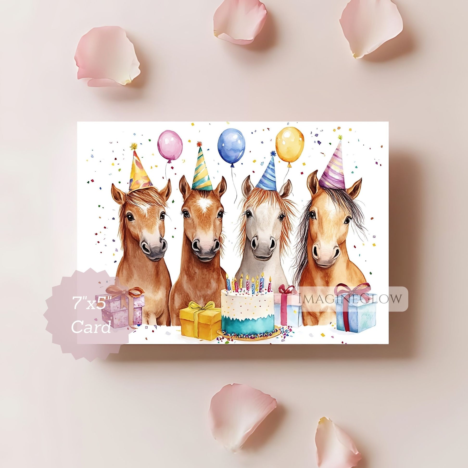 Majestic horse illustration birthday card
Printable horse birthday card digital download
