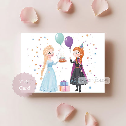 frozen elsa anna birthday card
princess elsa anna greeting card
