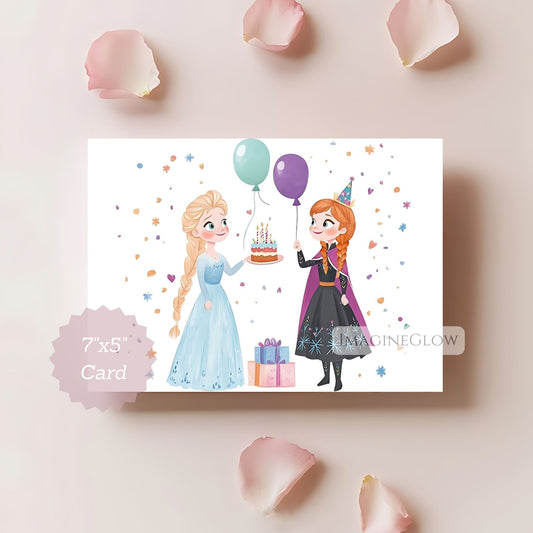 frozen elsa anna birthday card
princess elsa anna greeting card
