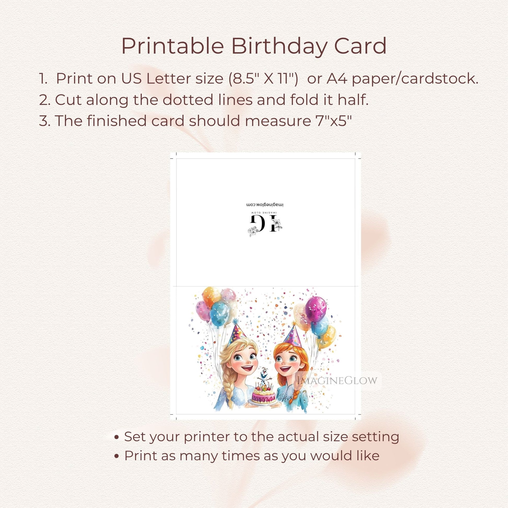 olaf birthday greeting card
winter frozen birthday card