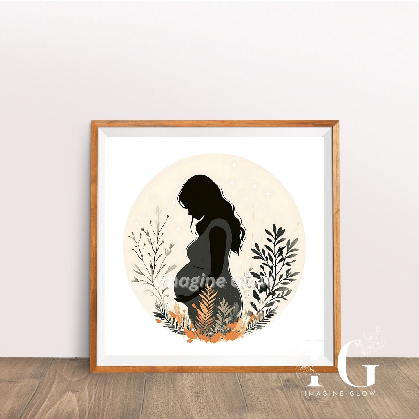 Mom To Be Wall Art - Pregnancy Print for Expecting Mothers and Baby Shower Decor