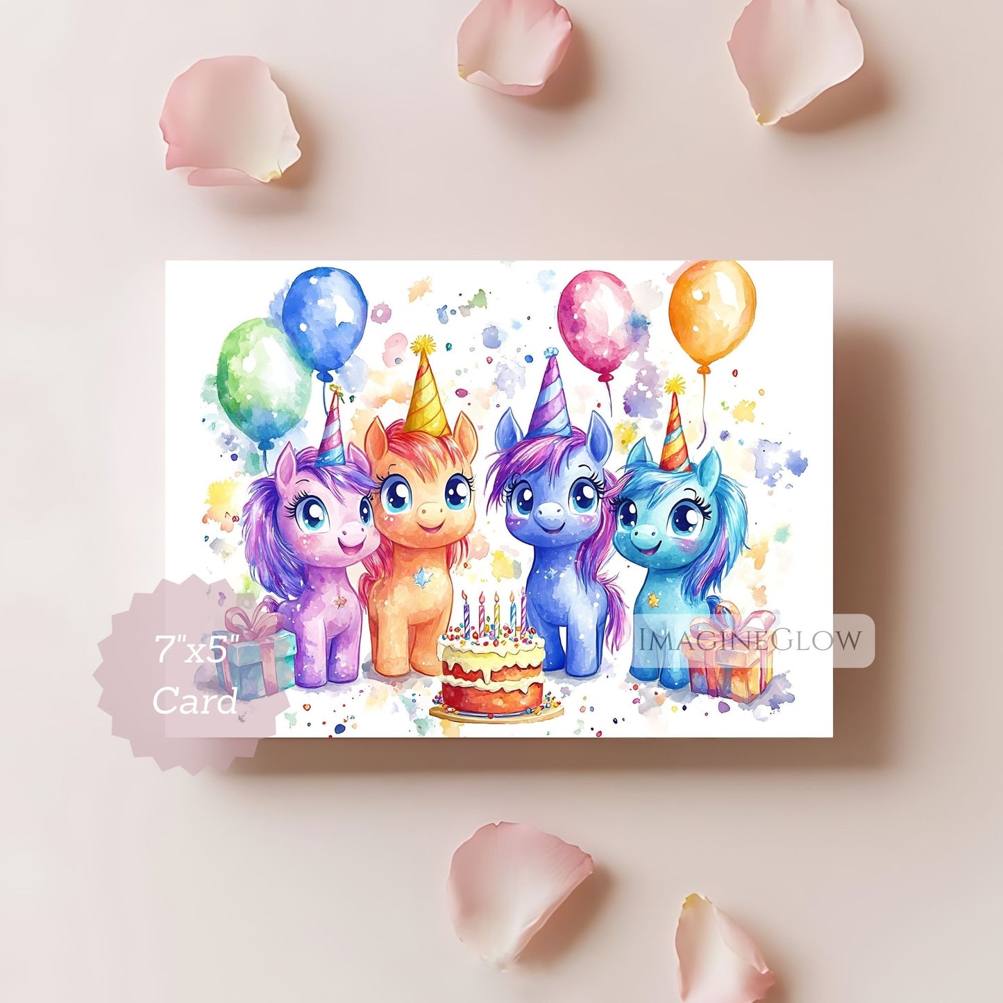 Fantasy pony unicorn birthday card for kids
Colorful pony unicorn birthday card digital download
Whimsical unicorn birthday card for children
Magical pony birthday greeting card

