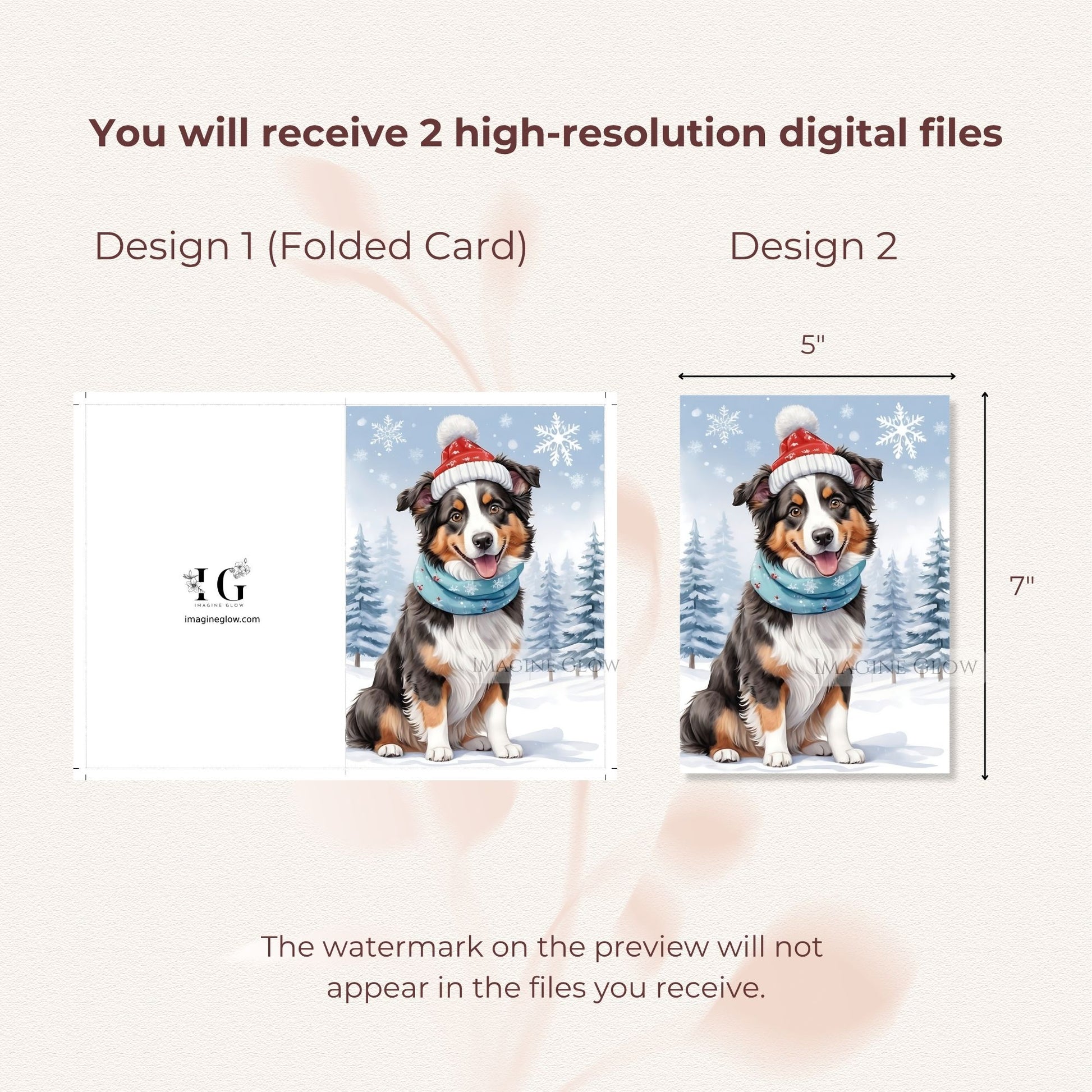 printable australian shepherd holiday greeting
winter australian shepherd christmas card
festive aussie christmas card digital download
holiday australian shepherd christmas card
