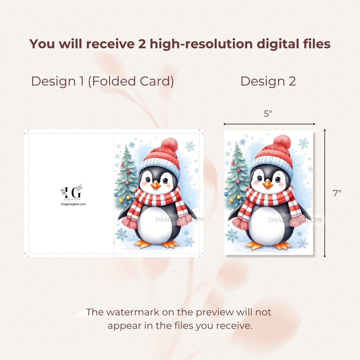 festive penguin holiday greeting card
digital penguin christmas card download
adorable penguin christmas card illustration
penguin christmas card for animal lovers
winter penguin christmas card printable
