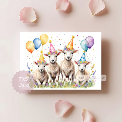sheep birthday card floral
cute sheep birthday card
printable animal birthday card
