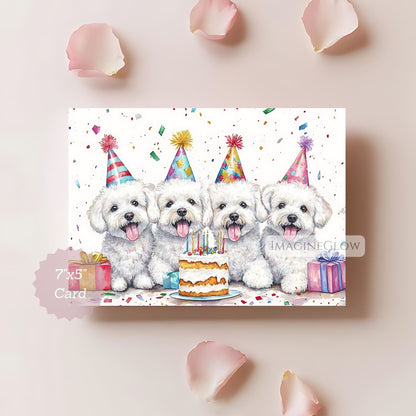 bichon frise birthday card
printable bichon dog greeting card

