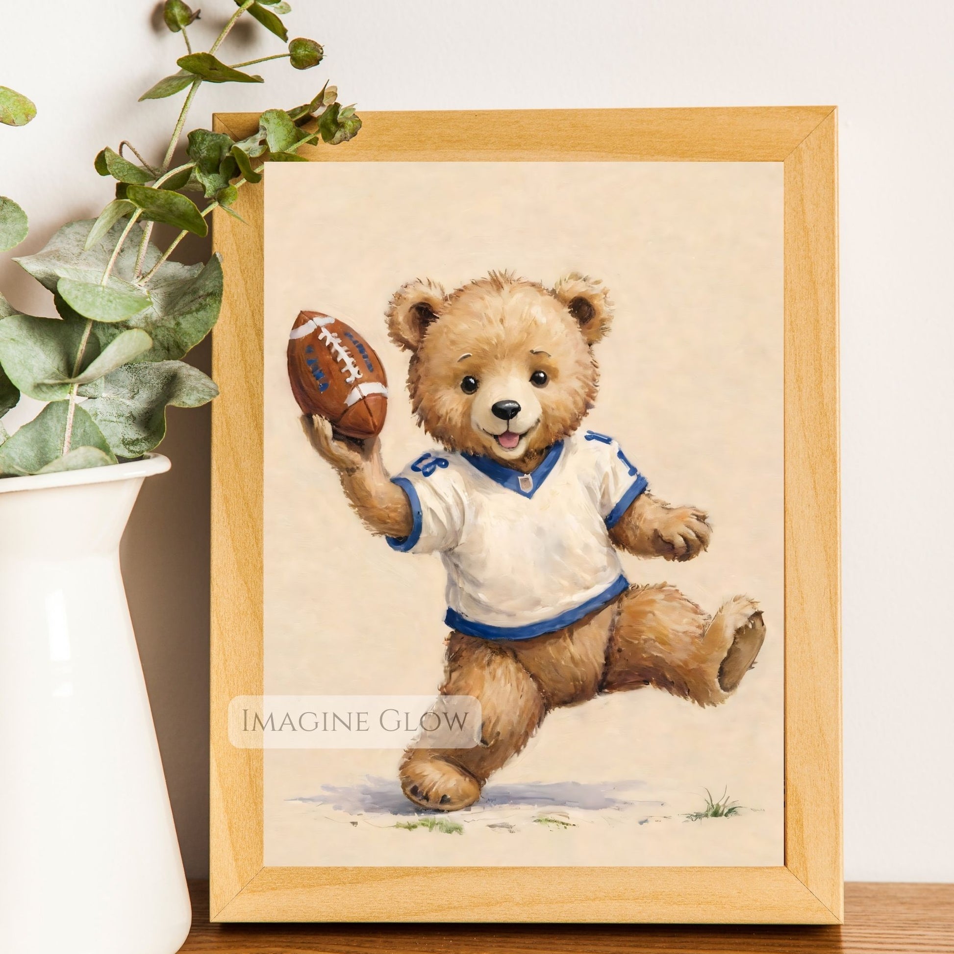 bear sports wall art digital download
