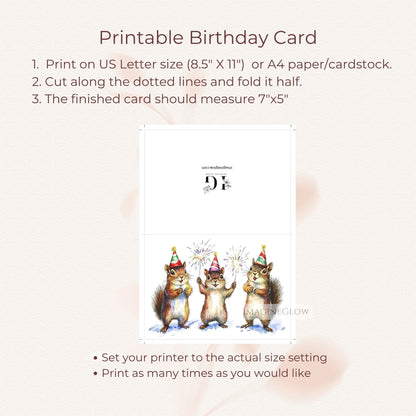 birthday card with squirrel design
forest animal squirrel birthday card
squirrel birthday card for kids
squirrel birthday card for adults