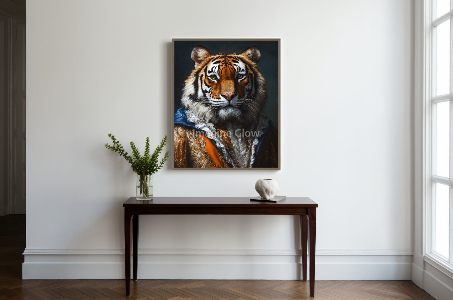 Renaissance Tiger Portrait - Royal Animal Portrait