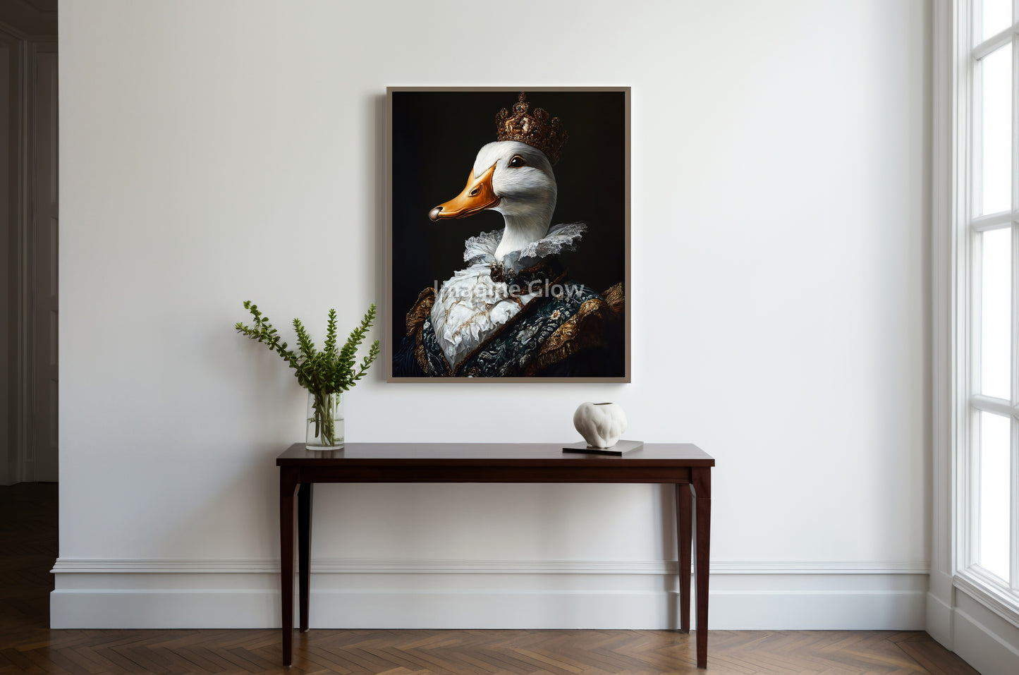 Royal Duck Art - Renaissance Animal Portrait