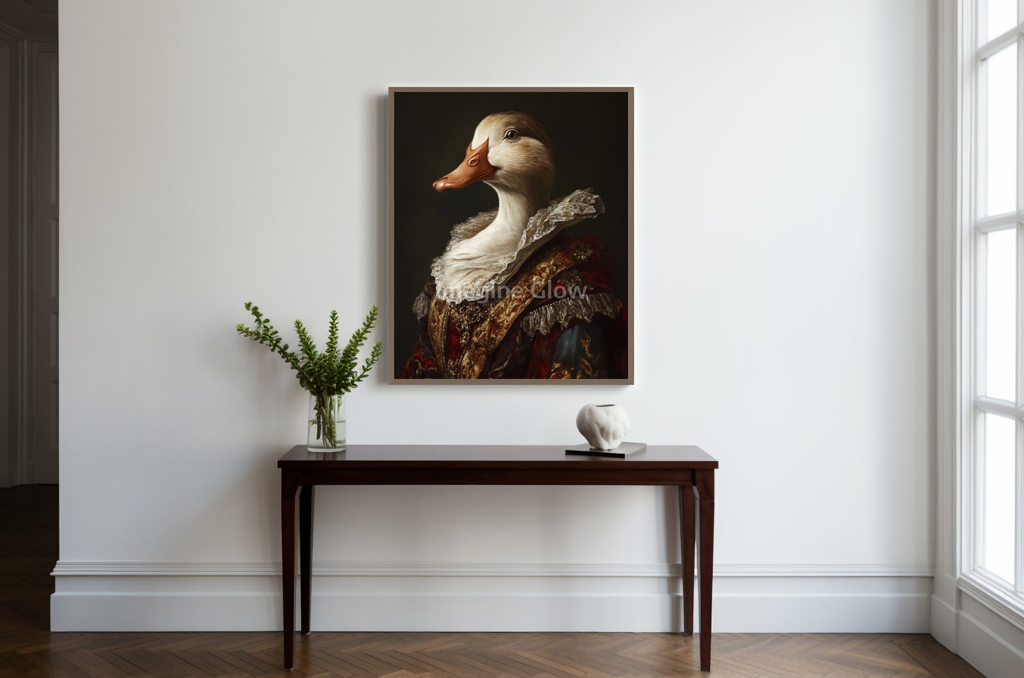 Royal Duck Art - Renaissance Animal Portrait