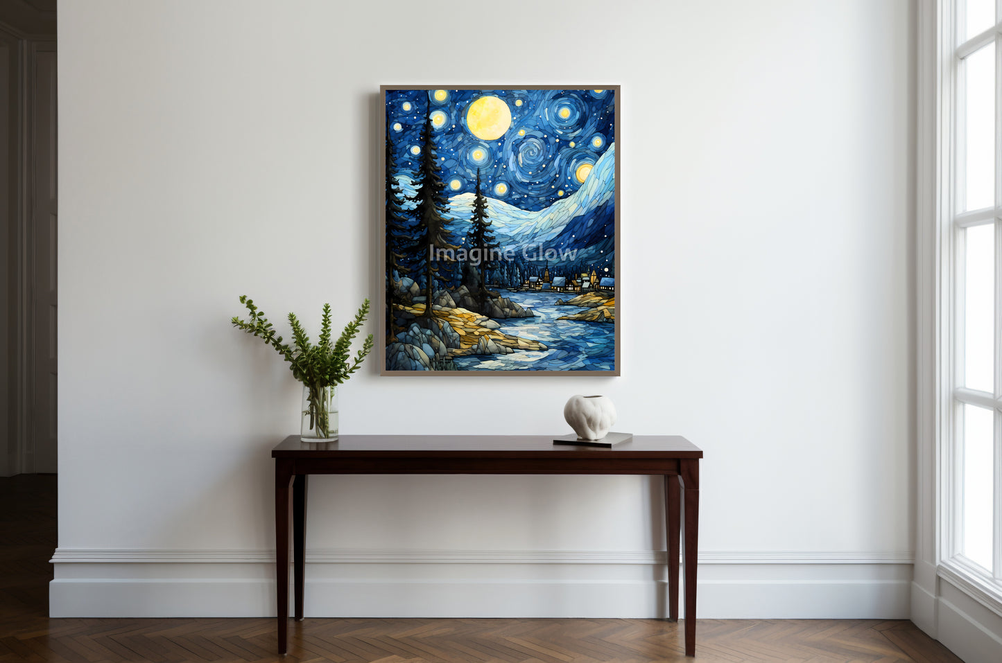 Classic art print inspired by Van Gogh for home decoration